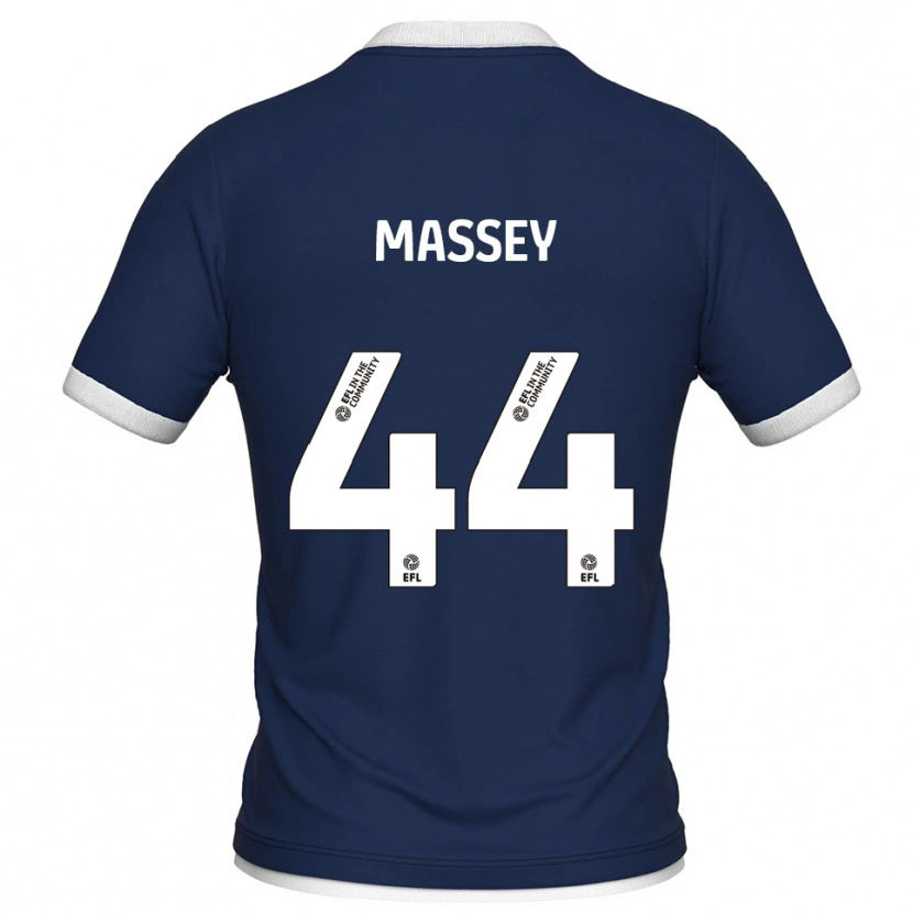 Danxen Męski Alfie Massey #44 Granatowo-Biały Domowa Koszulka 2025/26 Koszulki Klubowe