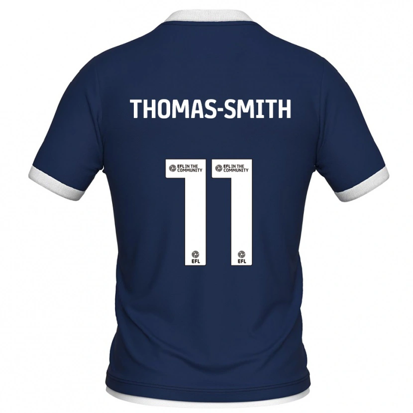 Danxen Męski Jaydon Thomas-Smith #11 Granatowo-Biały Domowa Koszulka 2025/26 Koszulki Klubowe