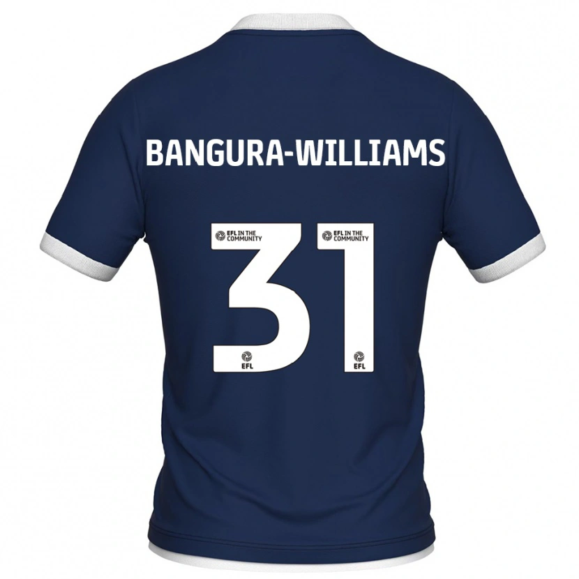 Danxen Męski Ra'ees Bangura-Williams #31 Granatowo-Biały Domowa Koszulka 2025/26 Koszulki Klubowe
