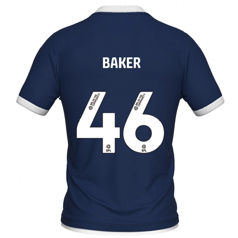 Danxen Męski Frankie Baker #46 Granatowo-Biały Domowa Koszulka 2025/26 Koszulki Klubowe