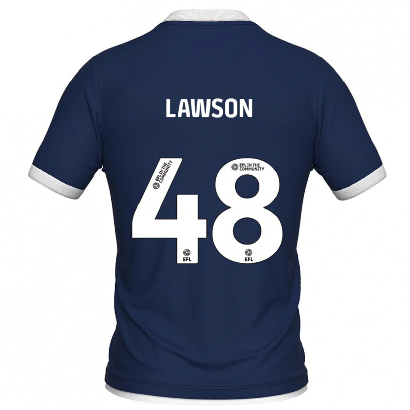 Danxen Męski Sha'mar Lawson #48 Granatowo-Biały Domowa Koszulka 2025/26 Koszulki Klubowe