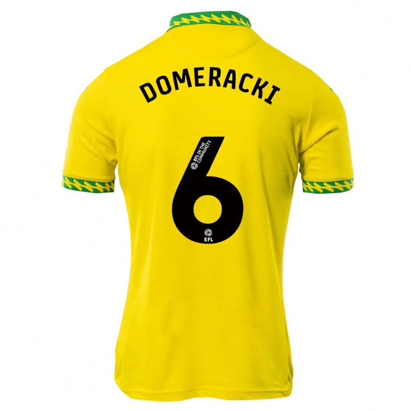 Danxen Męski Alan Domeracki #6 Biało-Zielony Domowa Koszulka 2025/26 Koszulki Klubowe