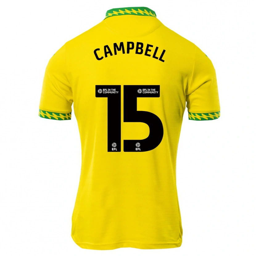 Danxen Męski Brandon Campbell #15 Biało-Zielony Domowa Koszulka 2025/26 Koszulki Klubowe