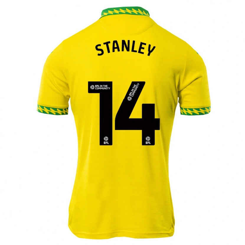Danxen Męski Kathryn Stanley #14 Biało-Zielony Domowa Koszulka 2025/26 Koszulki Klubowe