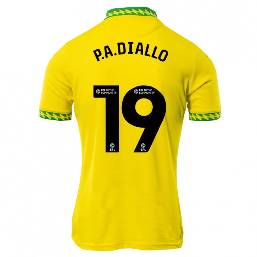 Danxen Męski Papa Amadou Diallo #19 Biało-Zielony Domowa Koszulka 2025/26 Koszulki Klubowe