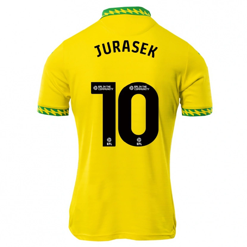 Danxen Męski Matej Jurasek #10 Biało-Zielony Domowa Koszulka 2025/26 Koszulki Klubowe