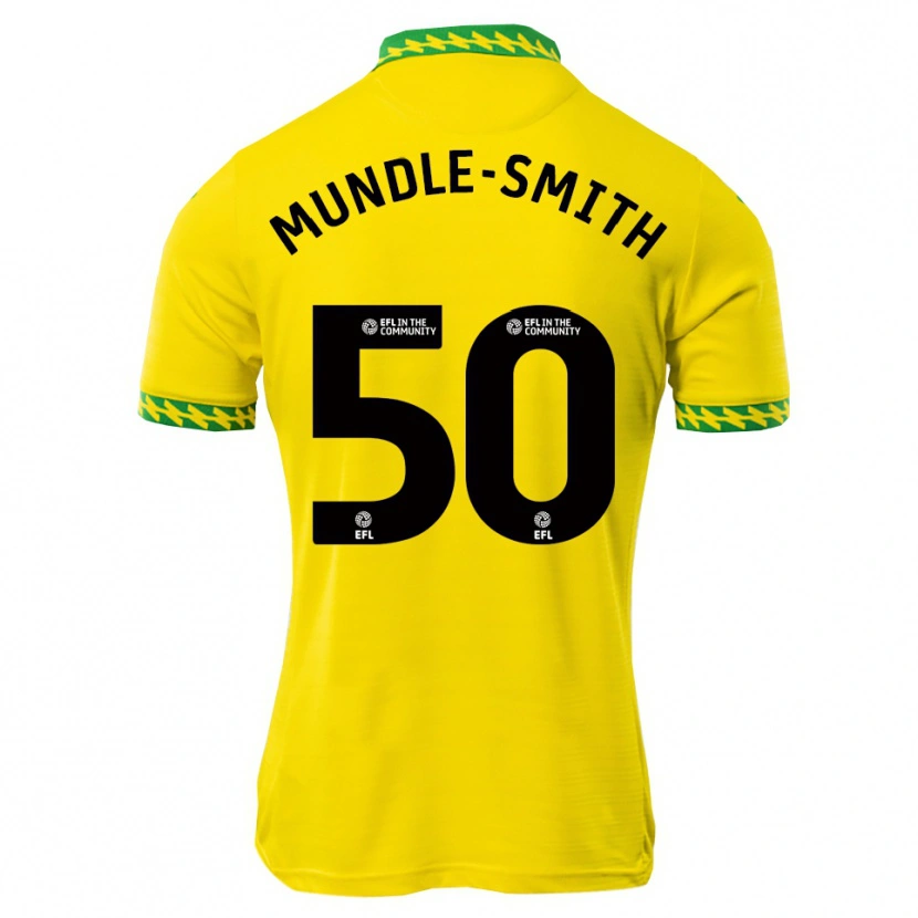 Danxen Męski Errol Mundle-Smith #50 Biało-Zielony Domowa Koszulka 2025/26 Koszulki Klubowe