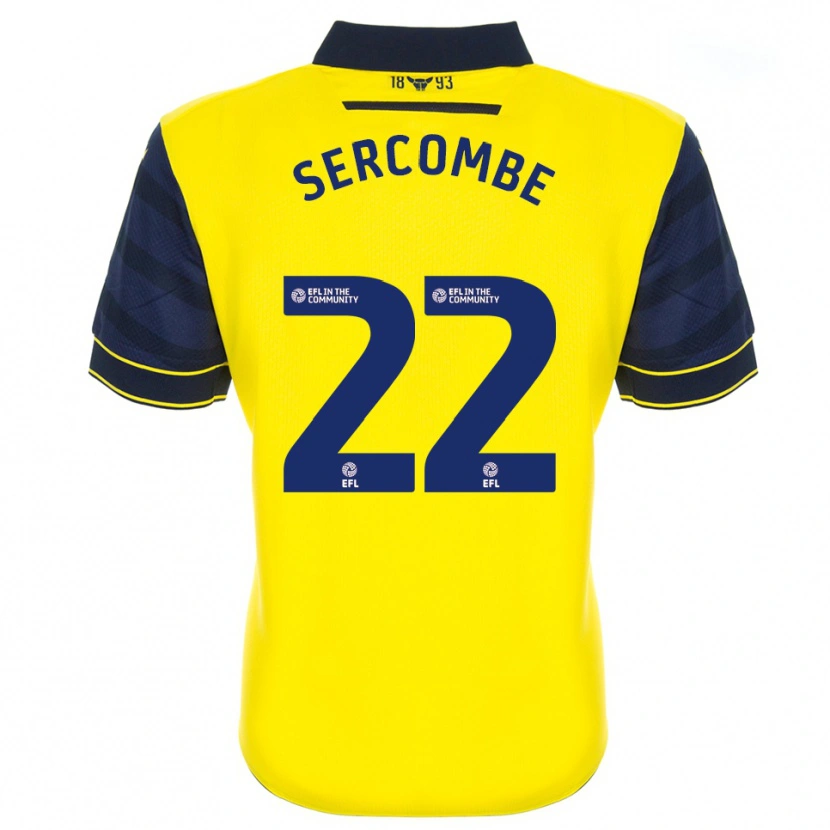 Danxen Męski Paris Sercombe #22 Żółto-Granatowy Domowa Koszulka 2025/26 Koszulki Klubowe