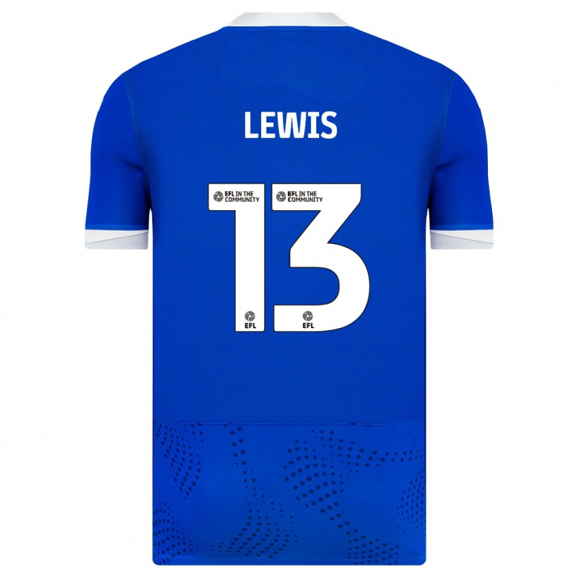 Danxen Męski Karl Lewis #13 Niebiesko-Biały Domowa Koszulka 2025/26 Koszulki Klubowe