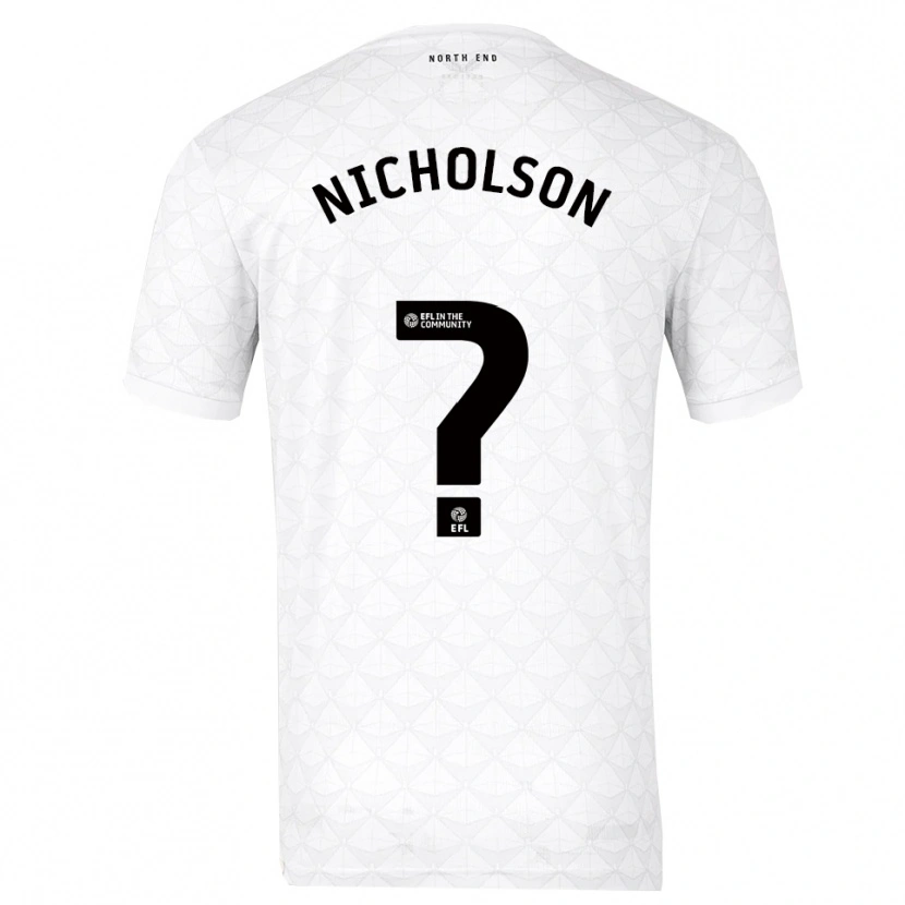 Danxen Męski Joseph Nicholson #0 Biało-Czerwony Domowa Koszulka 2025/26 Koszulki Klubowe