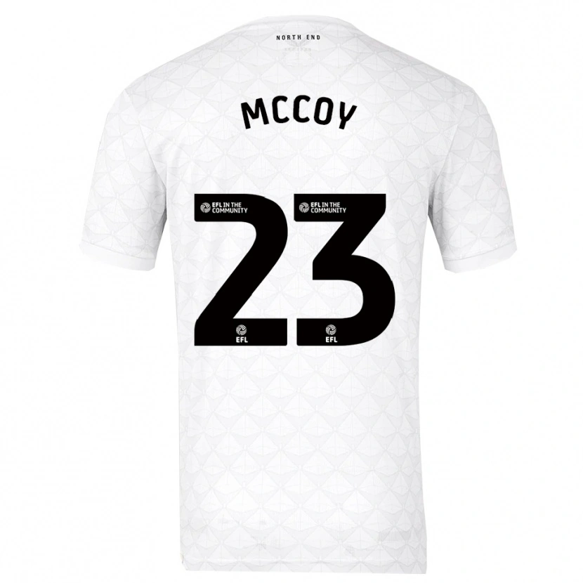 Danxen Męski Faye Mccoy #23 Biało-Czerwony Domowa Koszulka 2025/26 Koszulki Klubowe