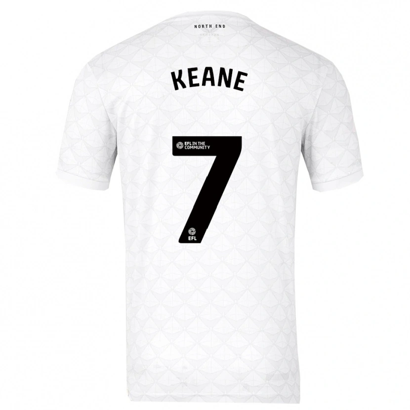 Danxen Męski Will Keane #7 Biało-Czerwony Domowa Koszulka 2025/26 Koszulki Klubowe