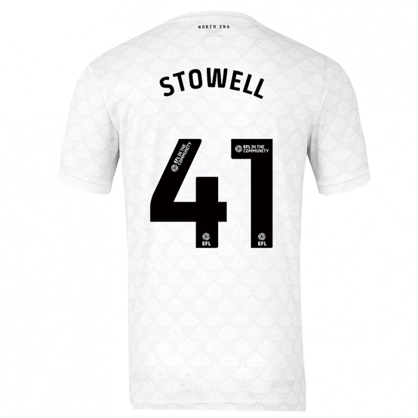 Danxen Męski Li-Bau Stowell #41 Biało-Czerwony Domowa Koszulka 2025/26 Koszulki Klubowe