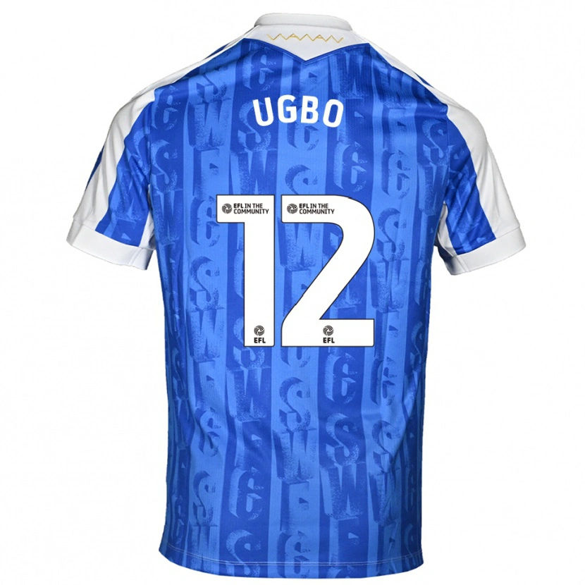 Danxen Męski Iké Ugbo #12 Niebiesko-Biały Domowa Koszulka 2025/26 Koszulki Klubowe