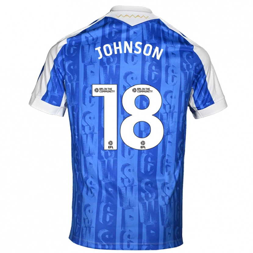 Danxen Męski Marvin Johnson #18 Niebiesko-Biały Domowa Koszulka 2025/26 Koszulki Klubowe