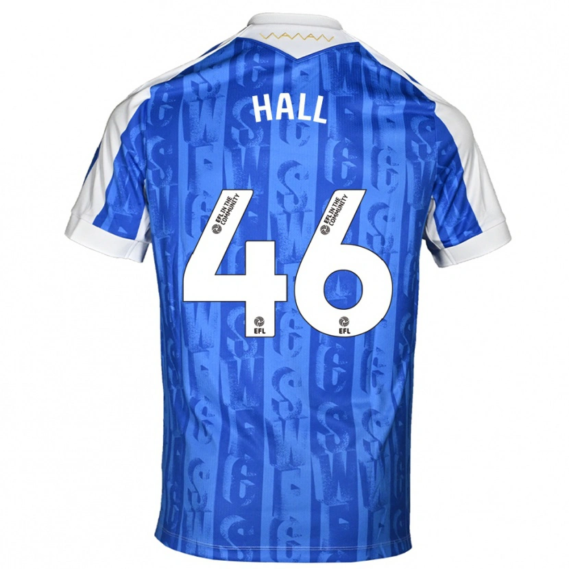 Danxen Męski Jack Hall #46 Niebiesko-Biały Domowa Koszulka 2025/26 Koszulki Klubowe