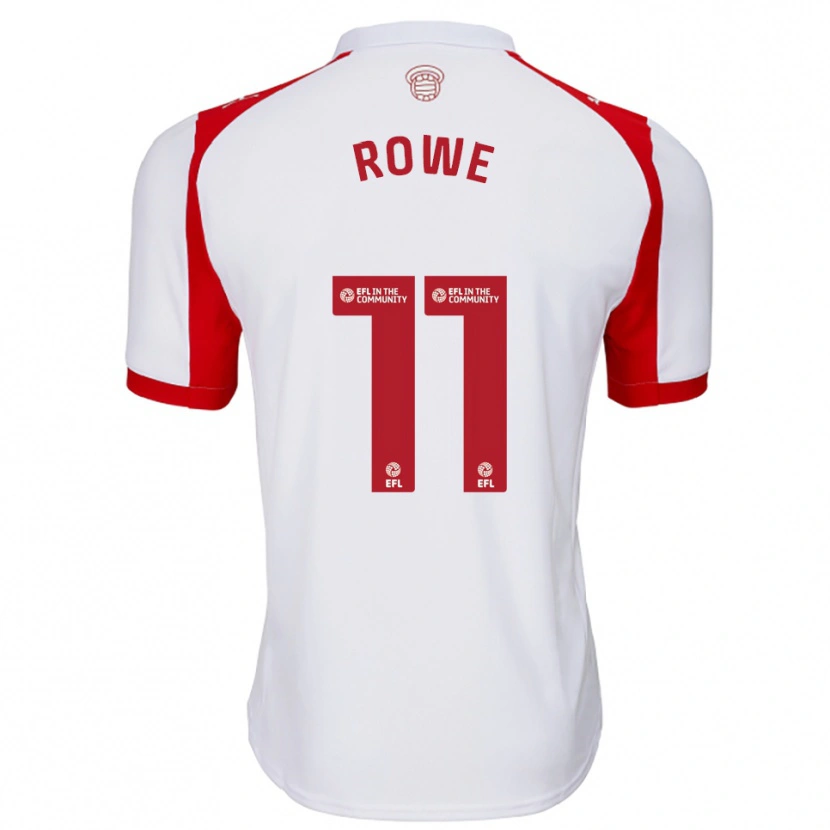 Danxen Męski Rachel Rowe #11 Biało-Czerwony Domowa Koszulka 2025/26 Koszulki Klubowe