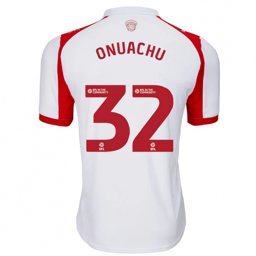 Danxen Męski Paul Onuachu #32 Biało-Czerwony Domowa Koszulka 2025/26 Koszulki Klubowe