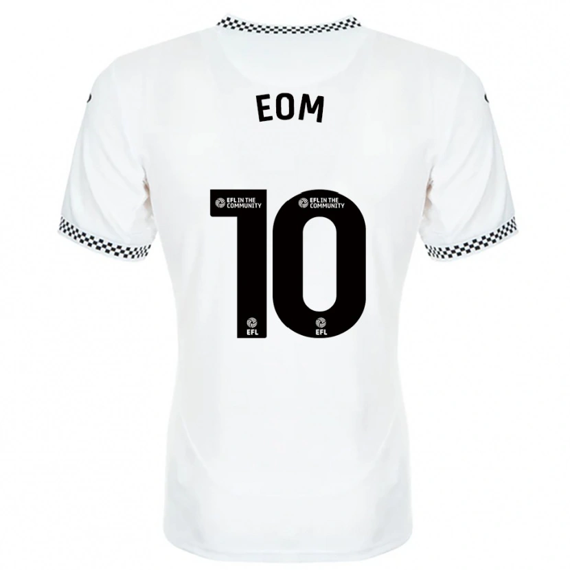 Danxen Męski Ji-Sung Eom #10 Biało-Pomarańczowy Domowa Koszulka 2025/26 Koszulki Klubowe