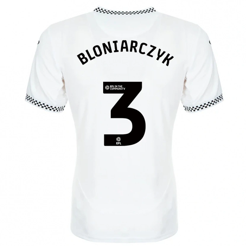 Danxen Męski Kaven Bloniarczyk #3 Biało-Pomarańczowy Domowa Koszulka 2025/26 Koszulki Klubowe