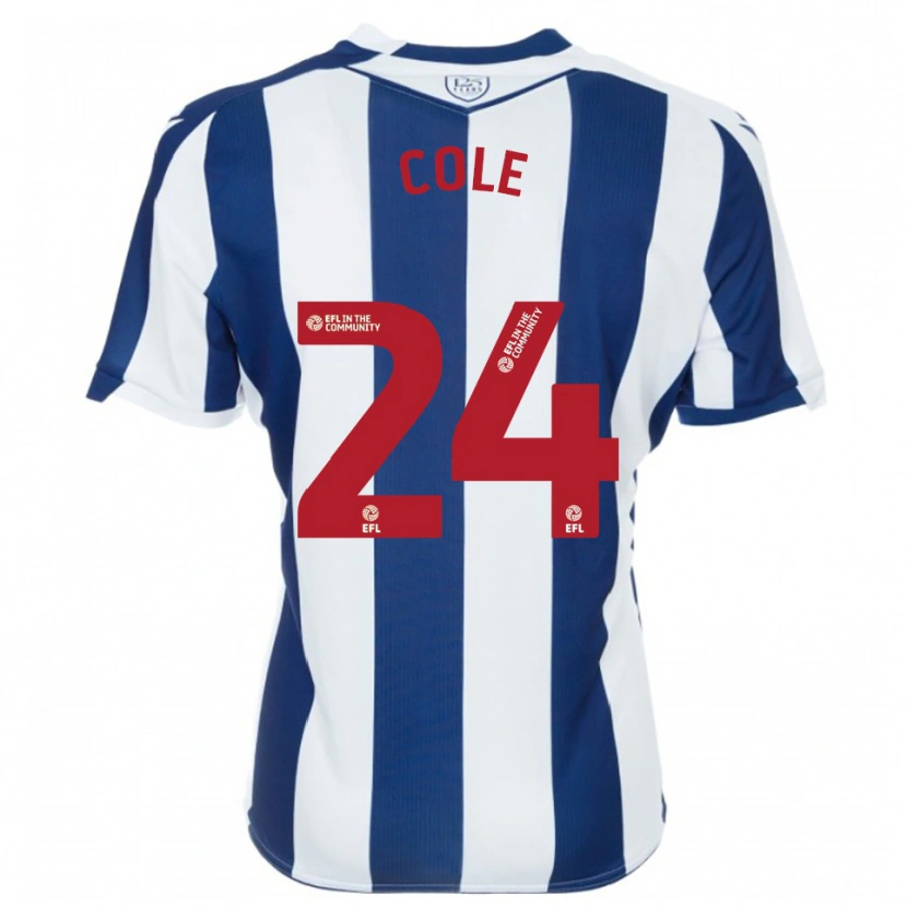 Danxen Męski Delphi Cole #24 Granatowo-Biały Domowa Koszulka 2025/26 Koszulki Klubowe
