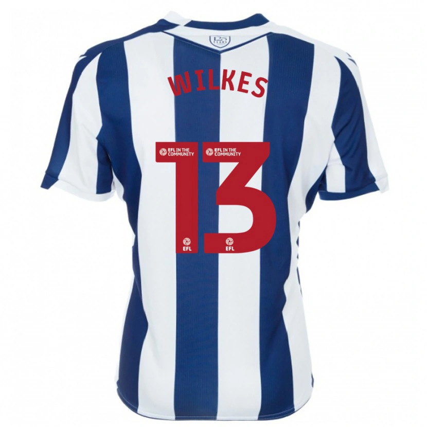 Danxen Męski Liam Wilkes #13 Granatowo-Biały Domowa Koszulka 2025/26 Koszulki Klubowe