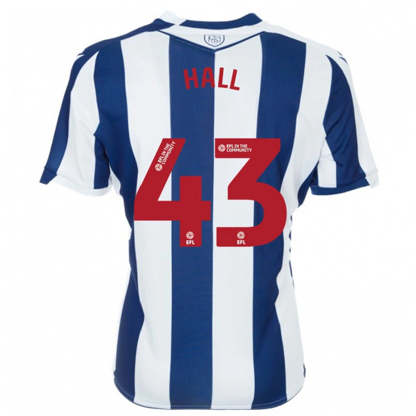 Danxen Męski Reece Hall #43 Granatowo-Biały Domowa Koszulka 2025/26 Koszulki Klubowe