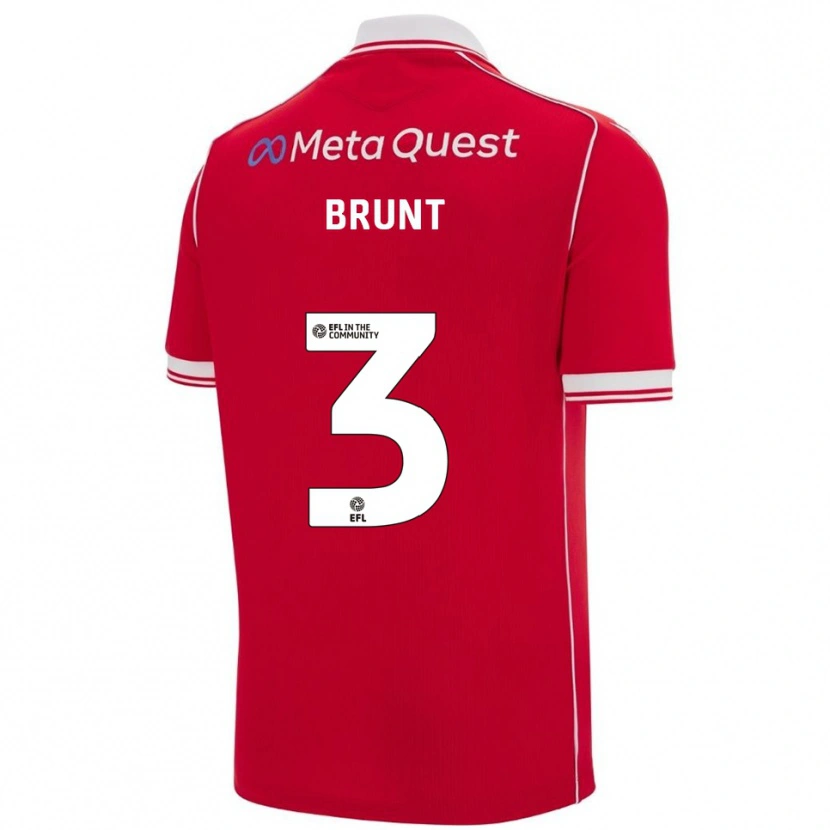 Danxen Męski Lewis Brunt #3 Czerwono-Biały Domowa Koszulka 2025/26 Koszulki Klubowe