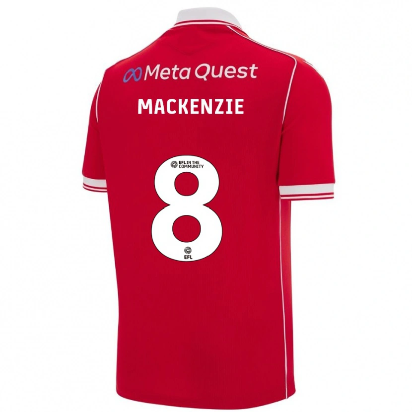 Danxen Męski Libby Mackenzie #8 Czerwono-Biały Domowa Koszulka 2025/26 Koszulki Klubowe