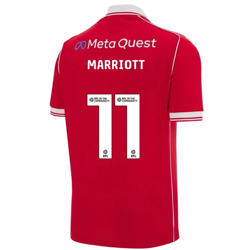 Danxen Męski Jack Marriott #11 Czerwono-Biały Domowa Koszulka 2025/26 Koszulki Klubowe