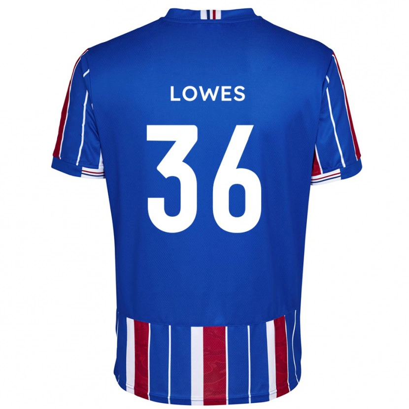 Danxen Męski Jonah Lowes #36 Niebiesko-Czerwono-Biały Domowa Koszulka 2025/26 Koszulki Klubowe