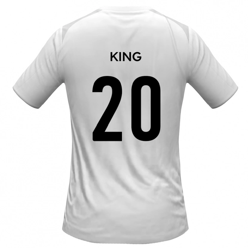 Danxen Męski Jeff King #20 Biało-Szary Domowa Koszulka 2025/26 Koszulki Klubowe