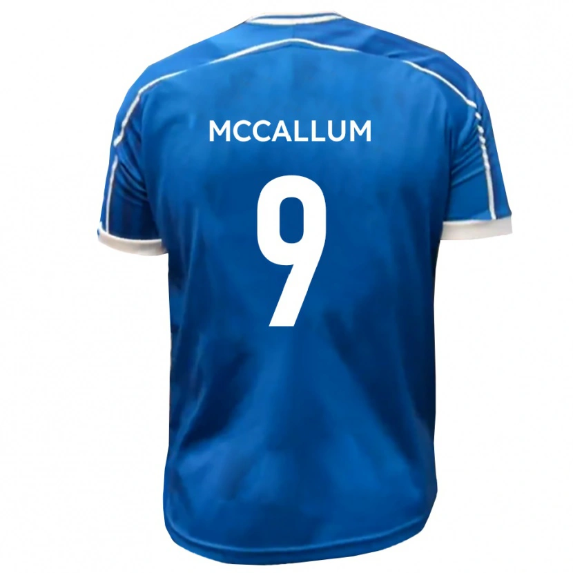 Danxen Męski Paul Mccallum #9 Niebiesko-Biały Domowa Koszulka 2025/26 Koszulki Klubowe