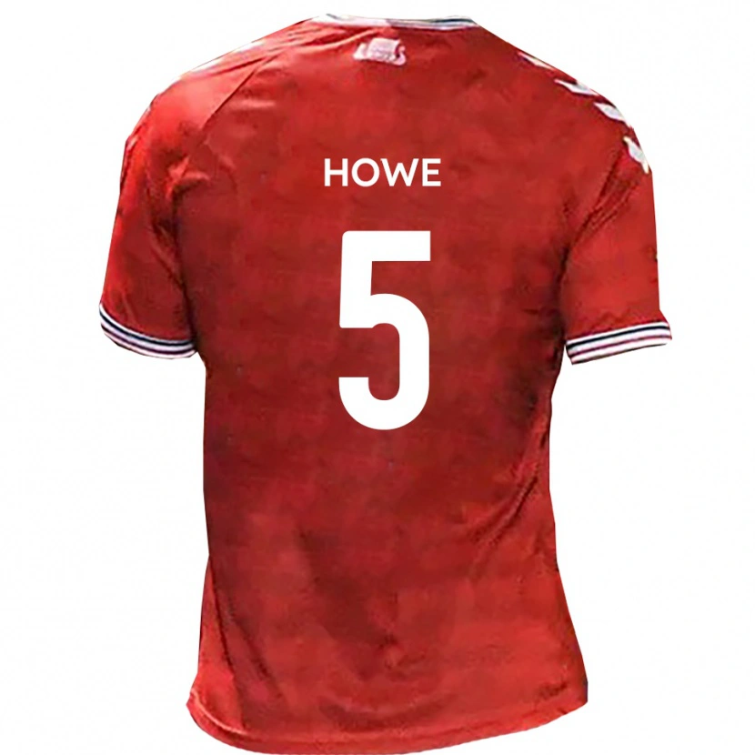 Danxen Męski Callum Howe #5 Czerwono-Biały Domowa Koszulka 2025/26 Koszulki Klubowe
