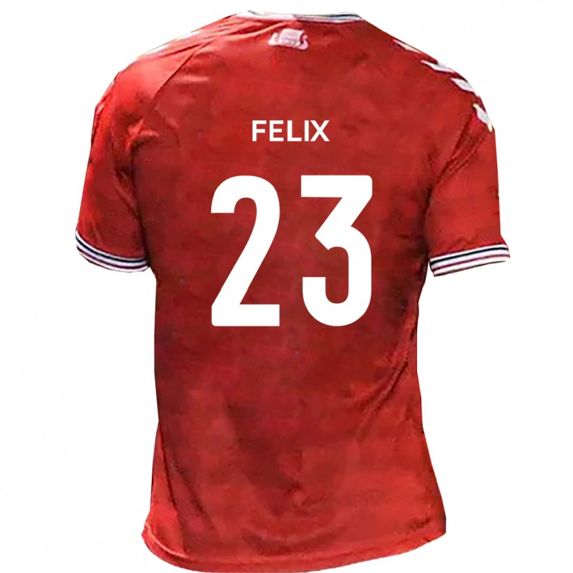 Danxen Męski Joe Felix #23 Czerwono-Biały Domowa Koszulka 2025/26 Koszulki Klubowe