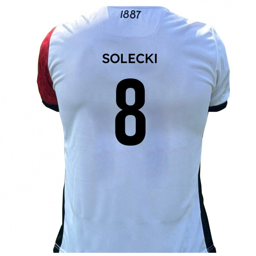 Danxen Męski Joshua Solecki #8 Czerwono-Biały Domowa Koszulka 2025/26 Koszulki Klubowe