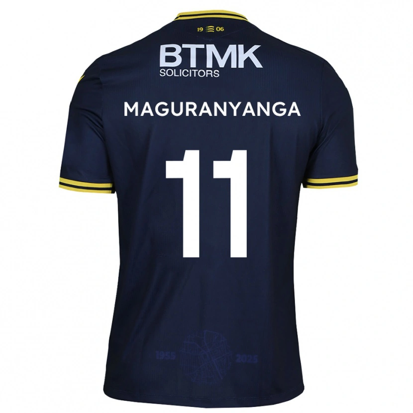Danxen Męski Sisanda Maguranyanga #11 Granatowo-Żółty Domowa Koszulka 2025/26 Koszulki Klubowe
