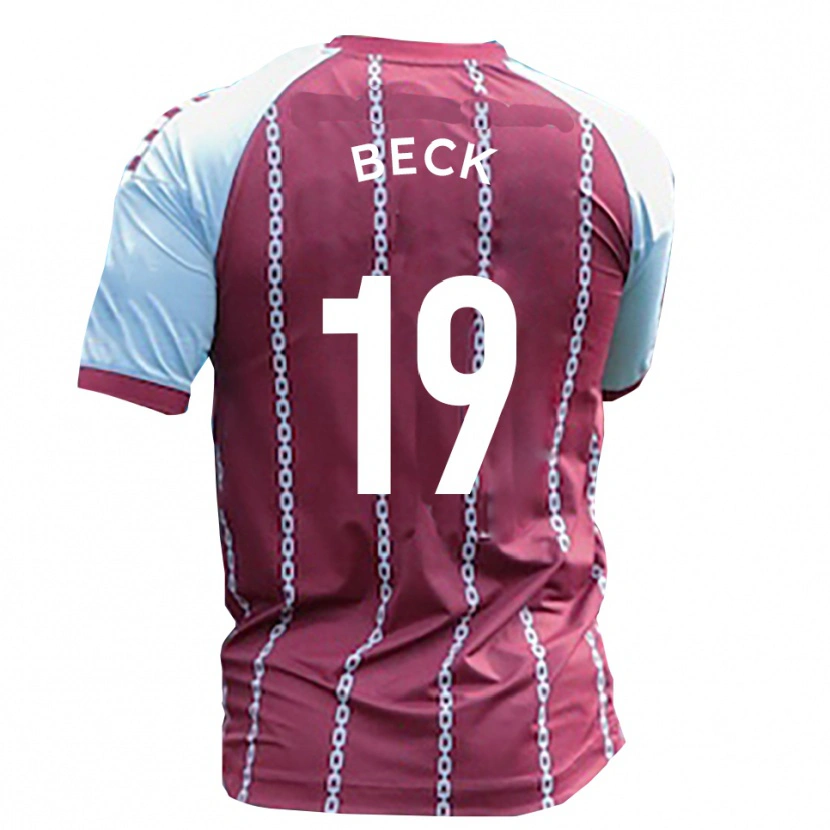 Danxen Męski Mark Beck #19 Błękitny Rdzawy Czerwony Domowa Koszulka 2025/26 Koszulki Klubowe