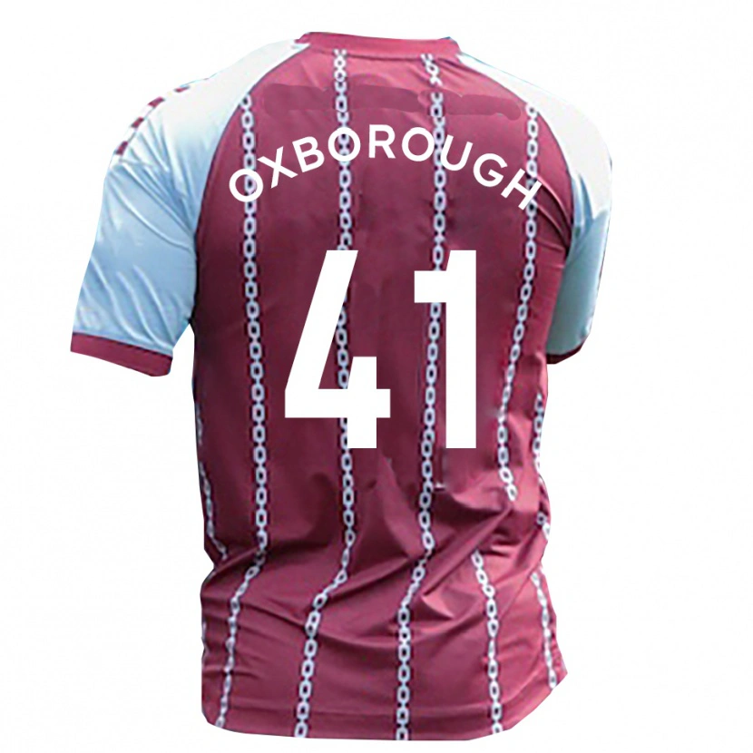 Danxen Męski Ewan Oxborough #41 Błękitny Rdzawy Czerwony Domowa Koszulka 2025/26 Koszulki Klubowe