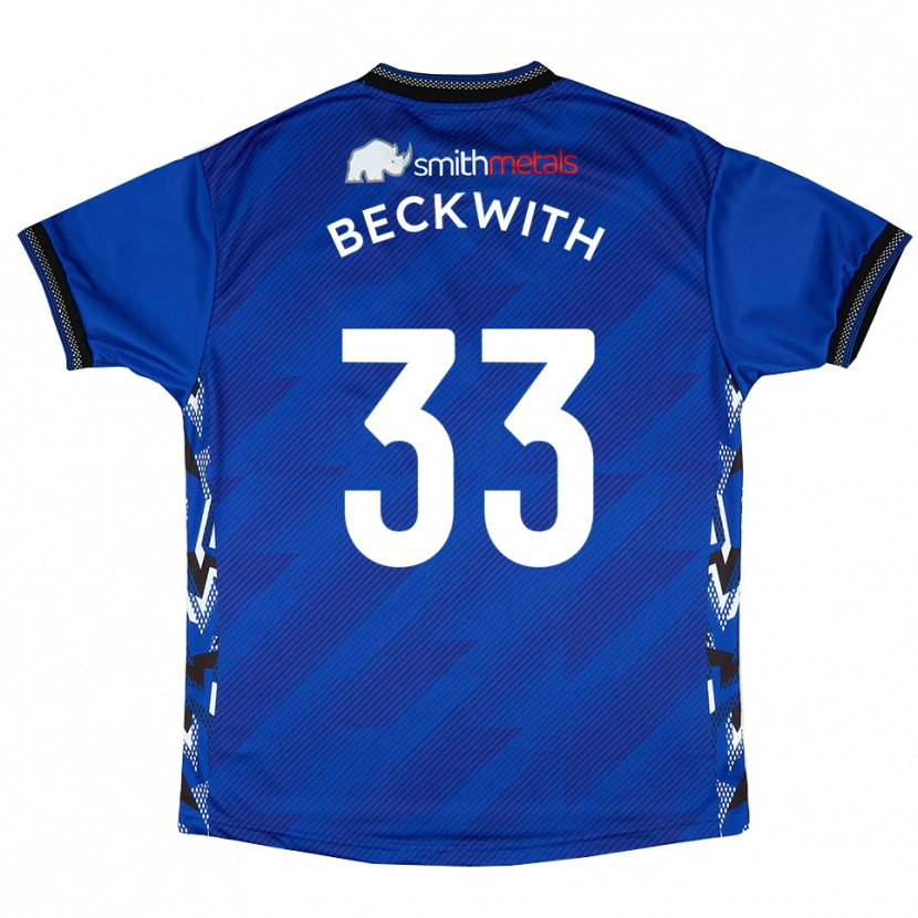 Danxen Męski Sam Beckwith #33 Niebiesko-Biały Domowa Koszulka 2025/26 Koszulki Klubowe