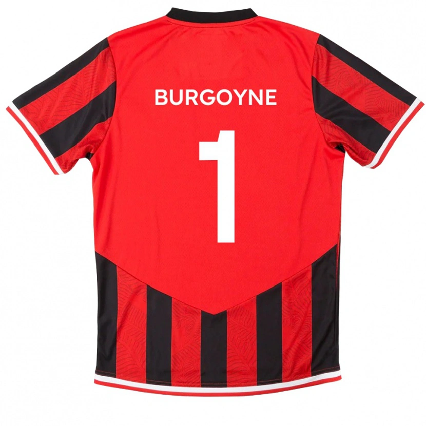 Danxen Męski Harry Burgoyne #1 Czerwono-Czarny Domowa Koszulka 2025/26 Koszulki Klubowe