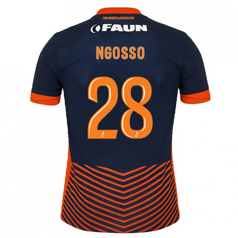 Danxen Męski Glenn Ngosso #28 Północny Niebieski Pomarańczowy Domowa Koszulka 2025/26 Koszulki Klubowe