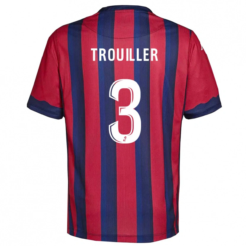 Danxen Męski Fantine Trouiller #3 Bordowo-Granatowy Domowa Koszulka 2025/26 Koszulki Klubowe