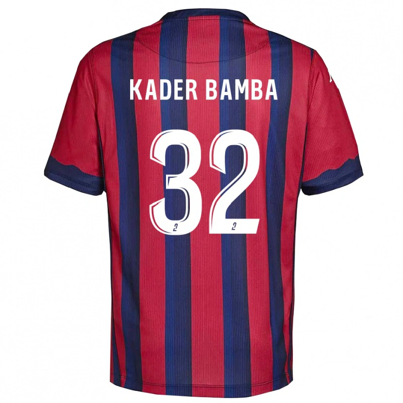 Danxen Męski Abdoul Kader Bamba #32 Bordowo-Granatowy Domowa Koszulka 2025/26 Koszulki Klubowe