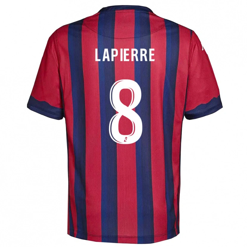Danxen Męski Mélody Lapierre #8 Bordowo-Granatowy Domowa Koszulka 2025/26 Koszulki Klubowe
