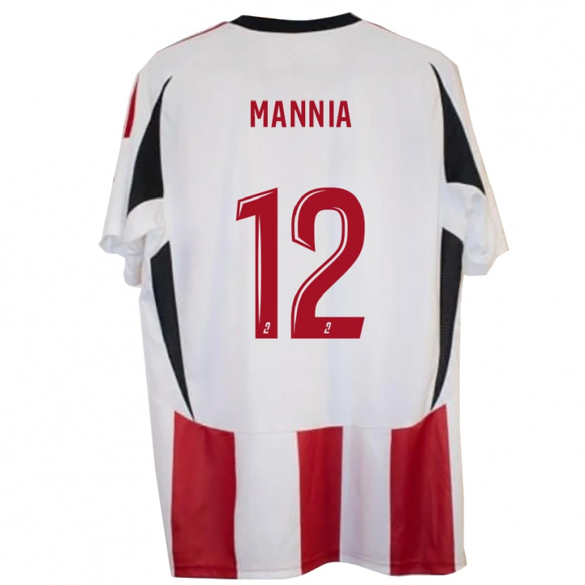 Danxen Męski Mateo Mannia #12 Czerwono-Niebieski Domowa Koszulka 2025/26 Koszulki Klubowe