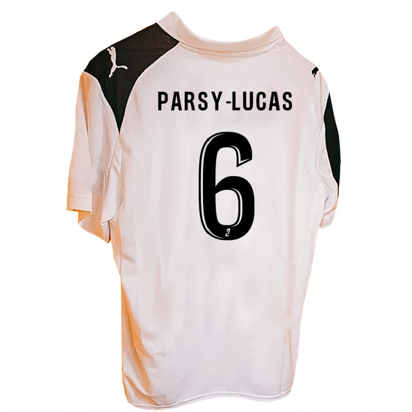 Danxen Męski Andréa Parsy-Lucas #6 Czarno-Biały Domowa Koszulka 2025/26 Koszulki Klubowe