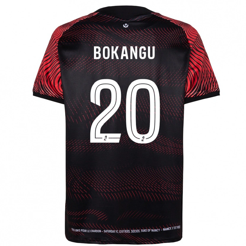 Danxen Męski Brandon Bokangu #20 Biało-Czerwony Domowa Koszulka 2025/26 Koszulki Klubowe