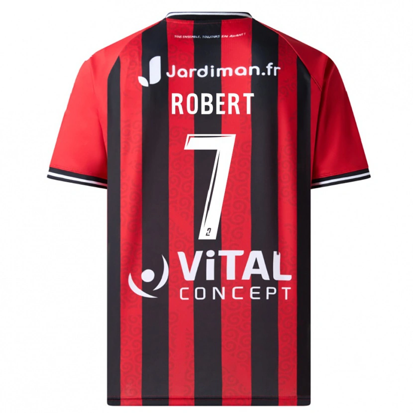 Danxen Męski Faustine Robert #7 Czerwono-Czarny Domowa Koszulka 2025/26 Koszulki Klubowe