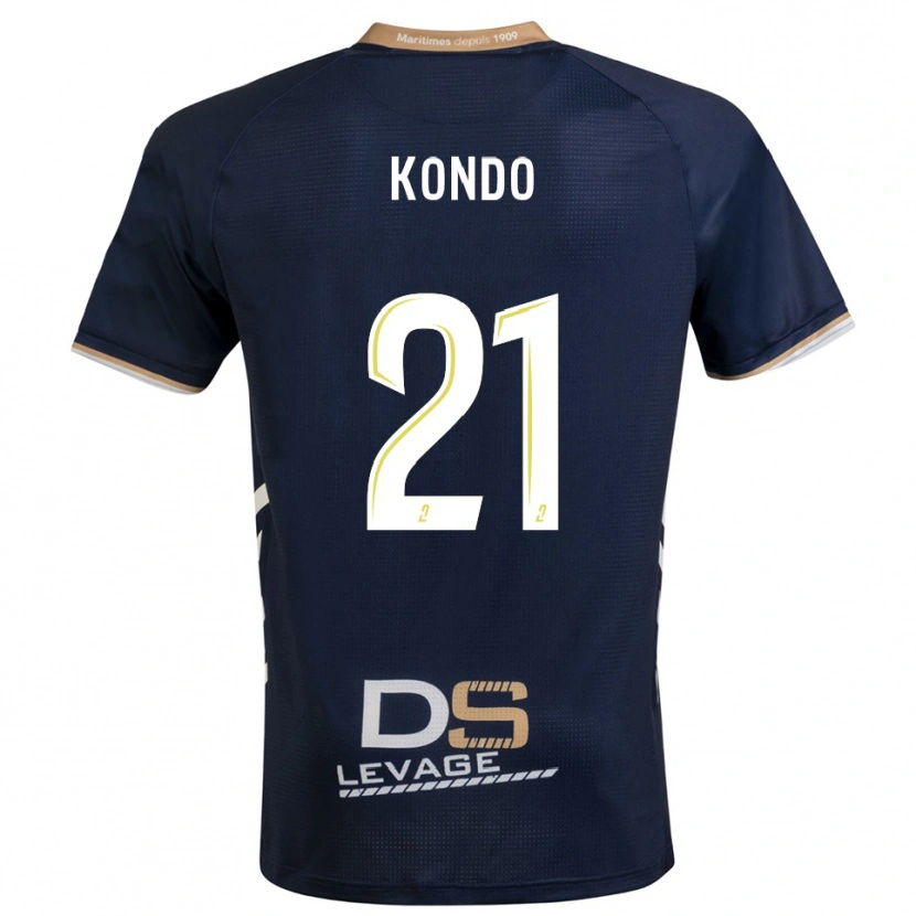 Danxen Męski Geoffrey Kondo #21 Granatowo-Złoty Domowa Koszulka 2025/26 Koszulki Klubowe